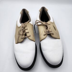 FootJoy Women’s eComfort White Beige Oxford Golf Shoes Size 8